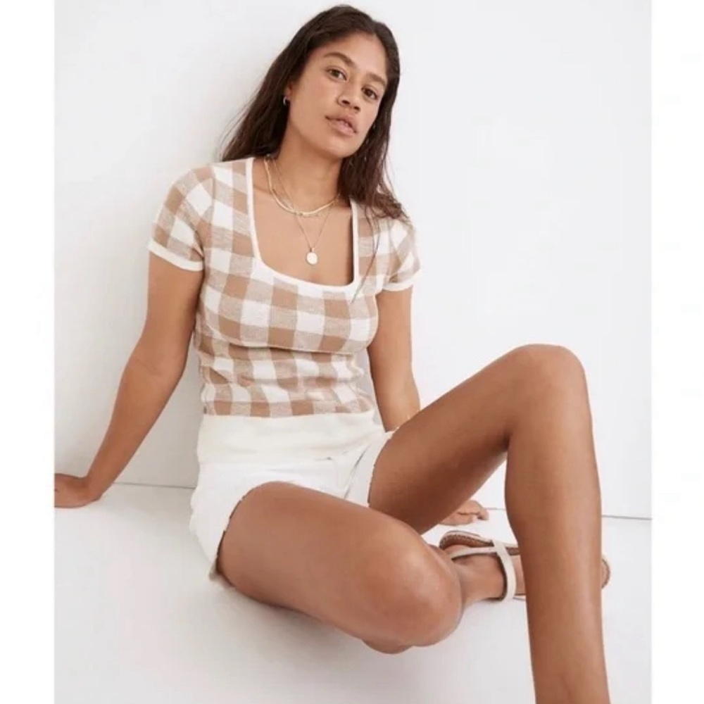 Madewell Square-Neck Sweater Tee